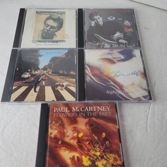Lot of 5 Paul McCartney Audio CD's Flaming Pie Live All the Best Flowers in Dirt